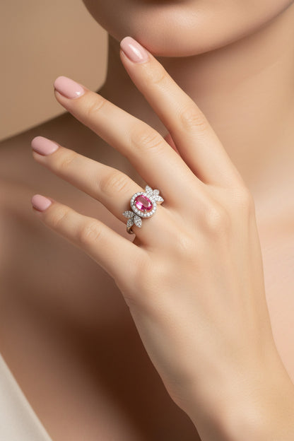 Ruby Petal Cascade Set