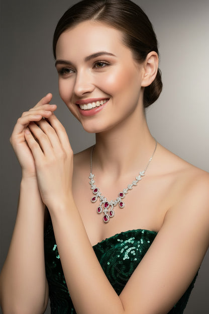 Ruby Petal Cascade Set