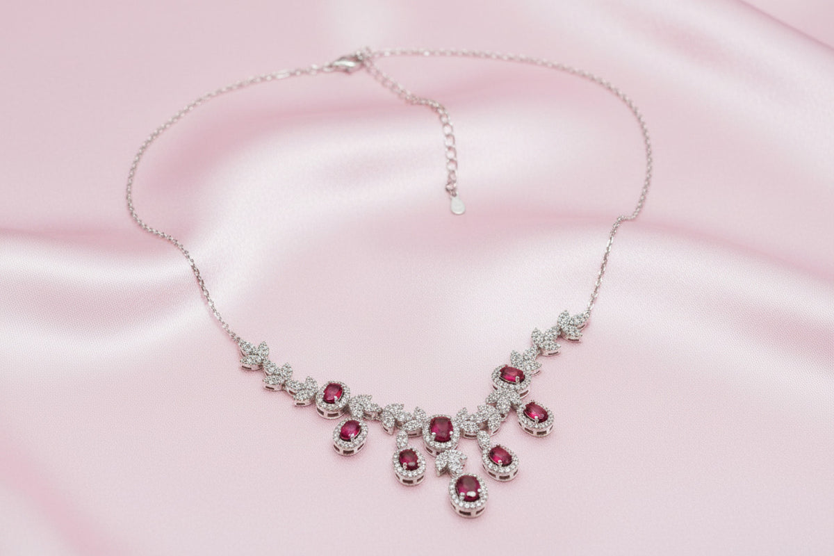 Ruby Petal Cascade Set