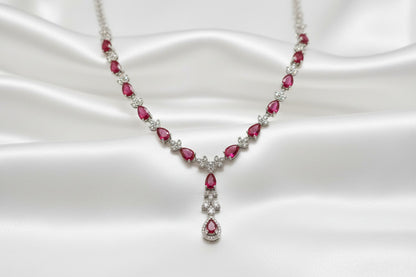Crimson Cascade Elegance Set