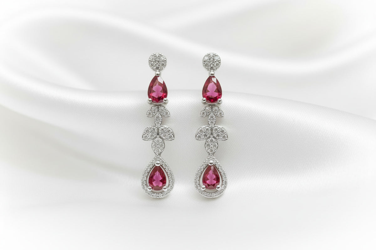 Crimson Cascade Elegance Set