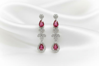 Crimson Cascade Elegance Set