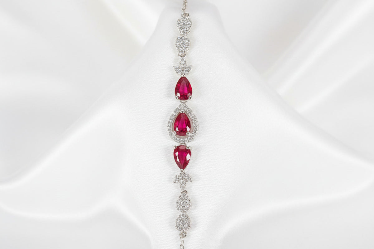 Crimson Cascade Elegance Set