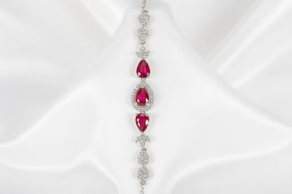 Crimson Cascade Elegance Set