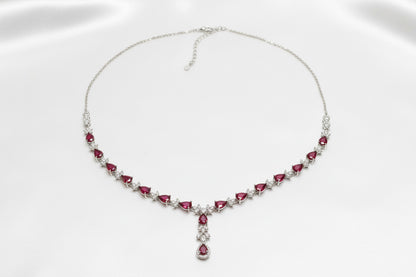 Crimson Cascade Elegance Set