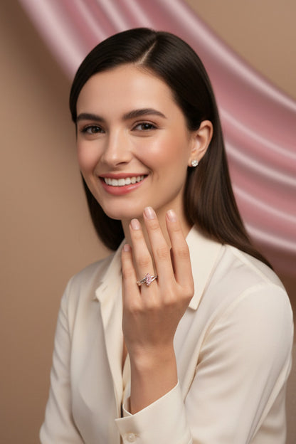 Rose Flutter Leaf Ring