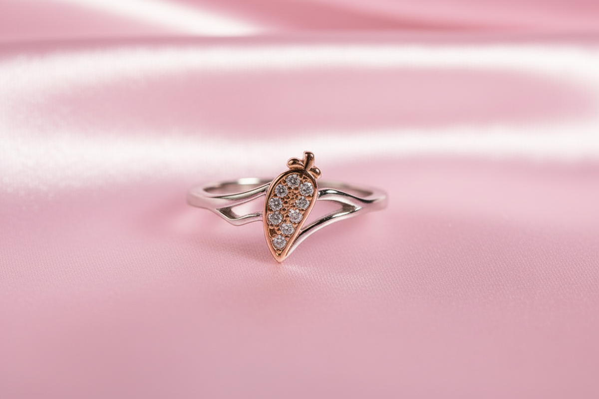 Rose Flutter Leaf Ring