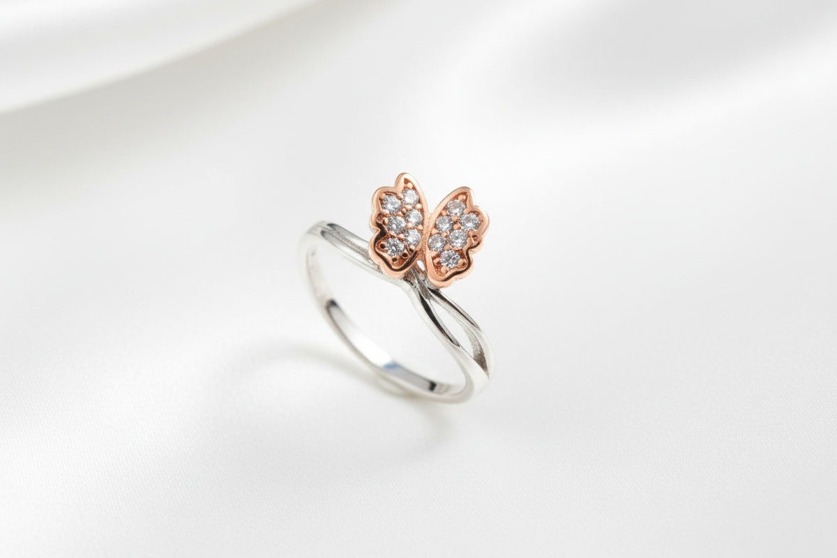 Twin Butterfly Ring