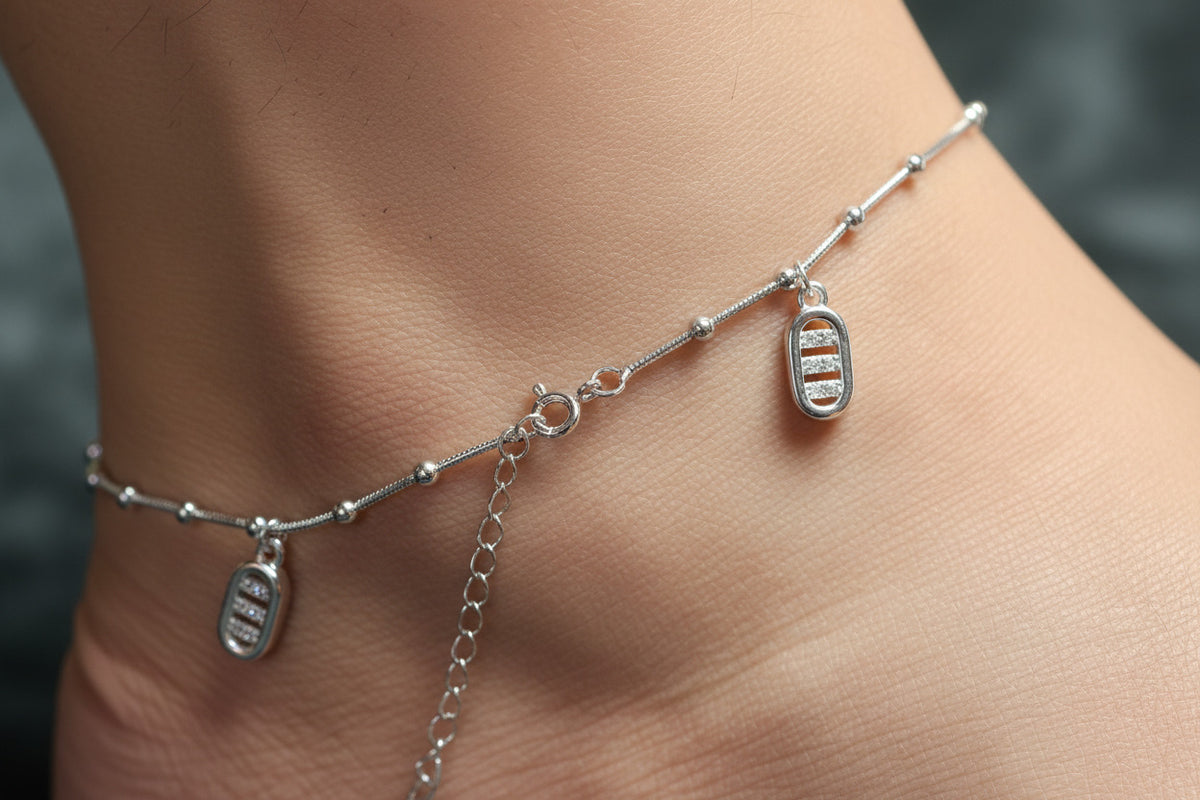 Nazar Luxe Bar Anklet
