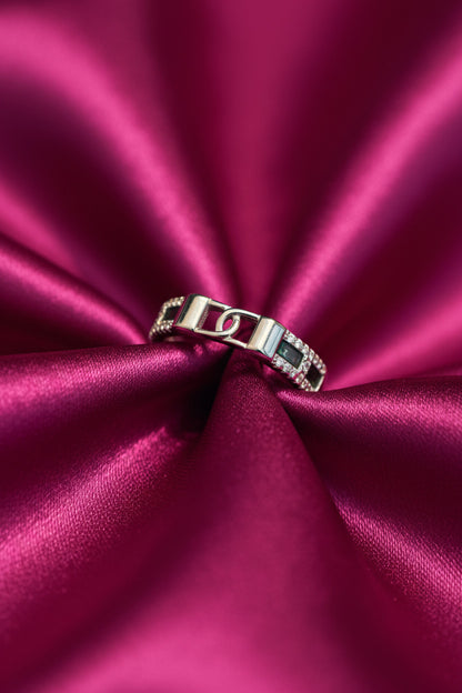 Emerald Lock Luxe Ring & Bracelet Set