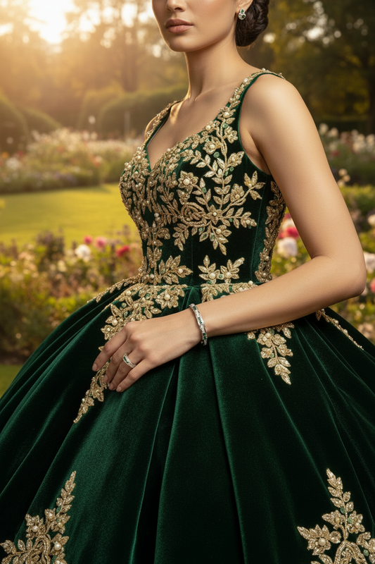 Emerald Link Royale Ring & Bracelet Set