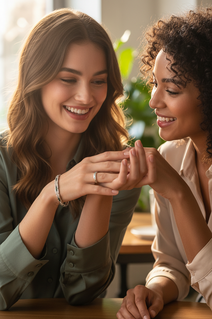 Emerald Link Royale Ring & Bracelet Set