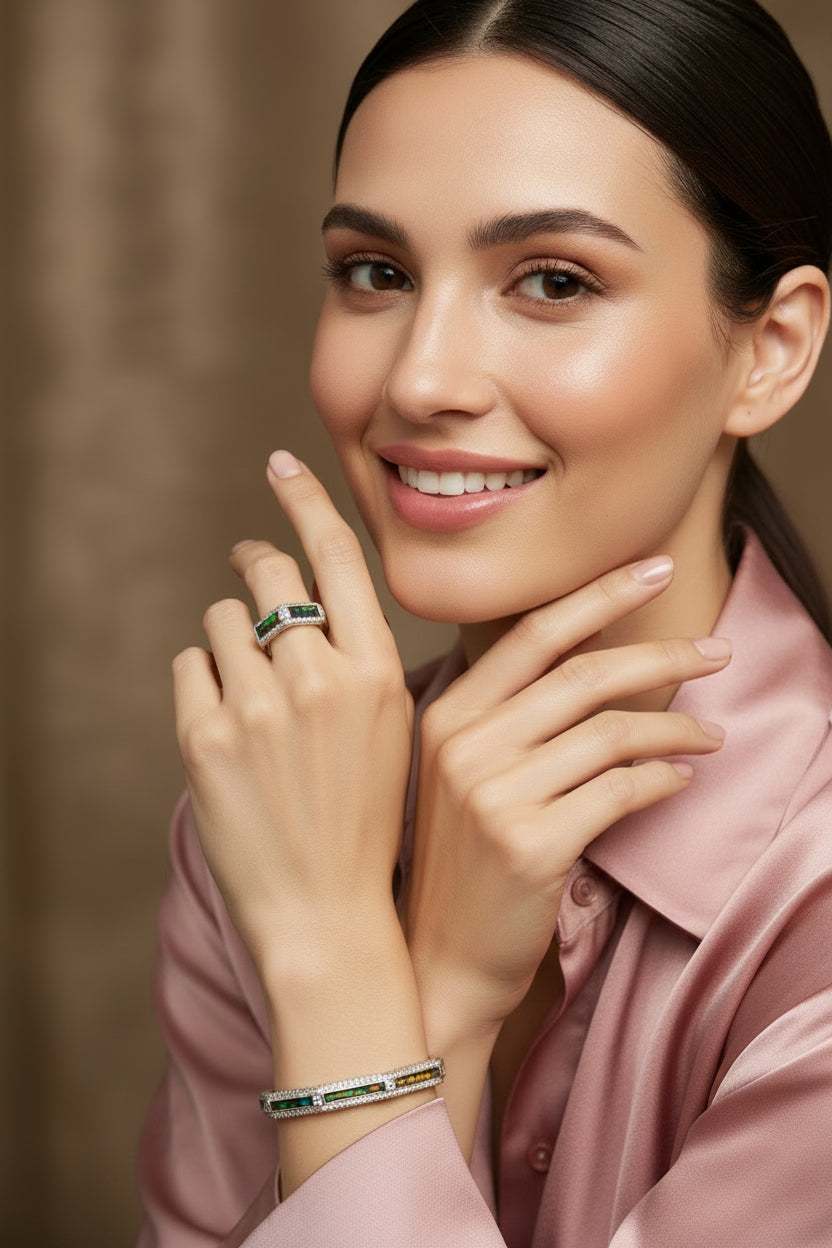 Aurora Prism Bracelet & Ring Set