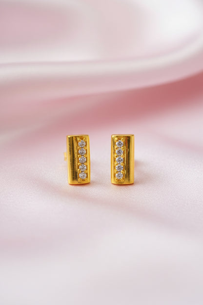 Radiance Crystal Bar Studs