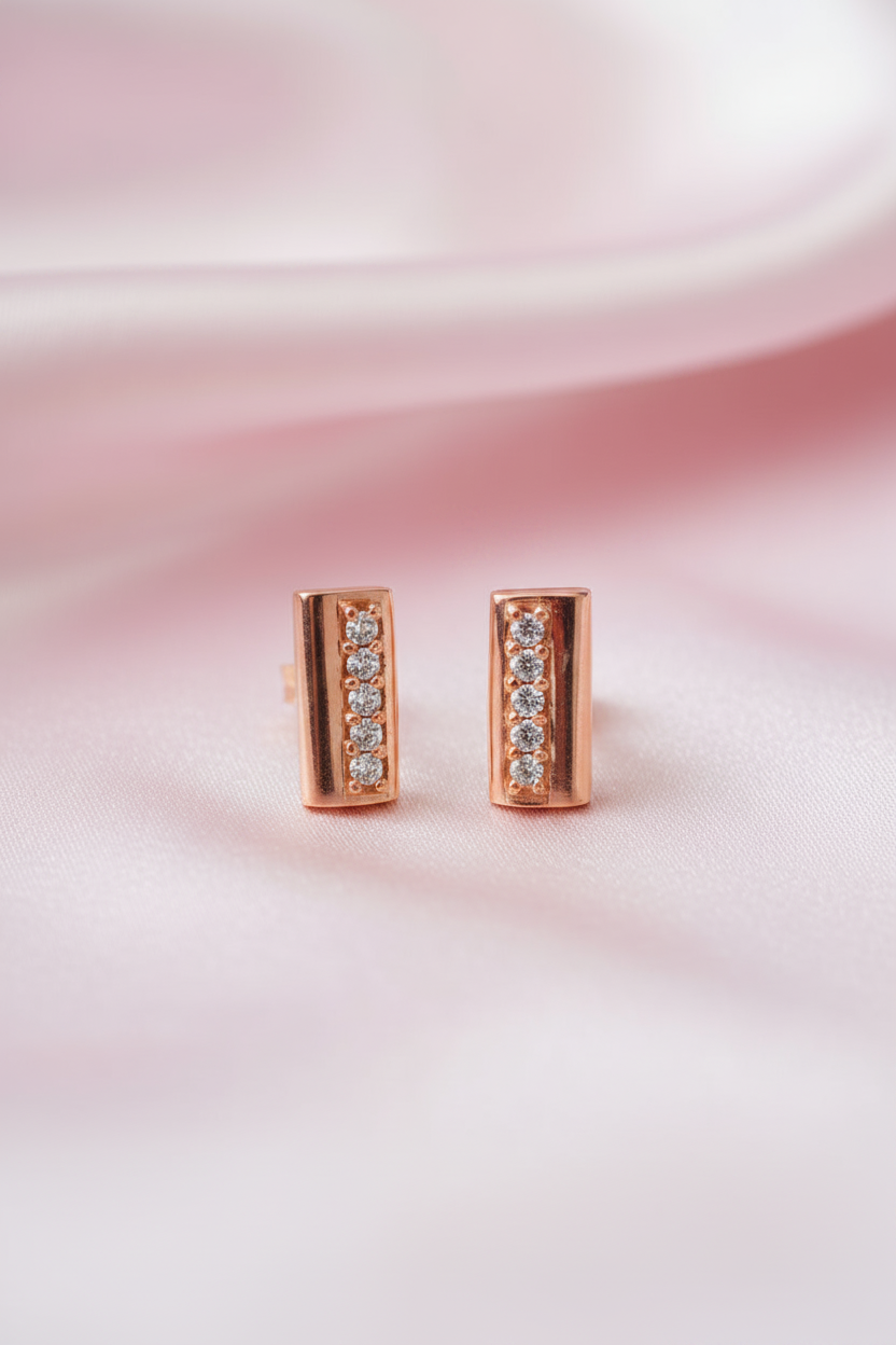 Radiance Crystal Bar Studs