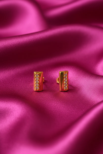Radiance Crystal Bar Studs