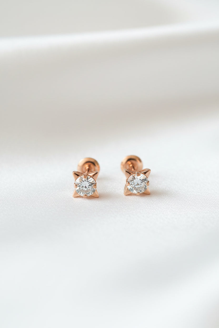 Celestial Star Crystal Studs