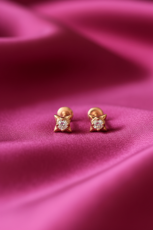 Celestial Star Crystal Studs