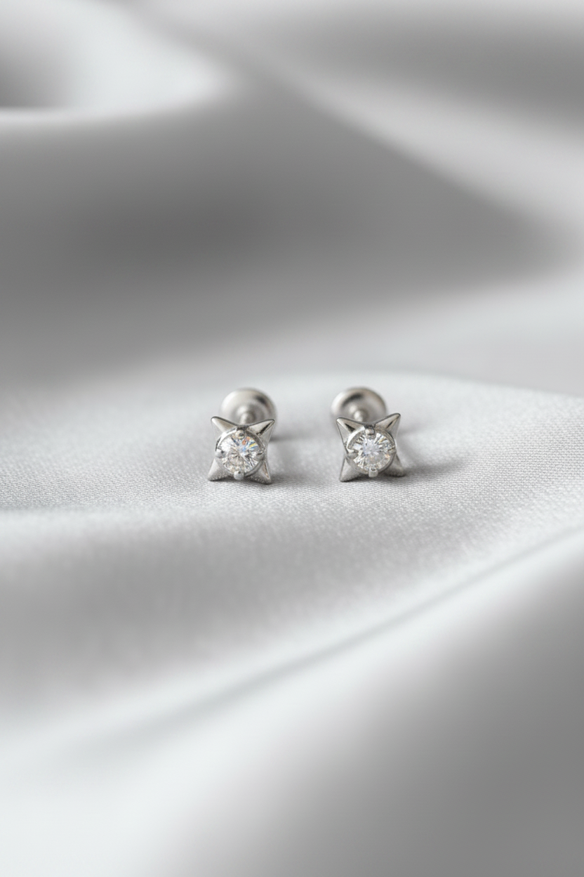 Celestial Star Crystal Studs