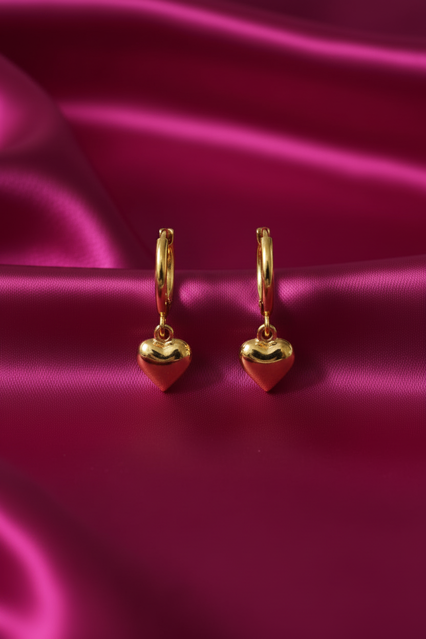 Heartdrop Luxe Hoops