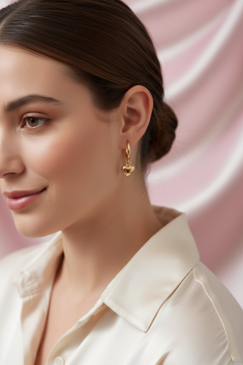 Heartdrop Luxe Hoops