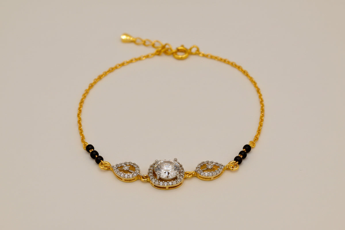 Noor Teardrop Mangalsutra Bracelet