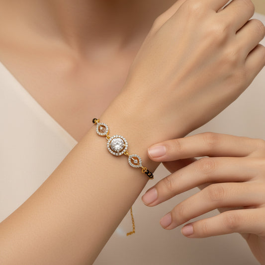 Noor Teardrop Mangalsutra Bracelet