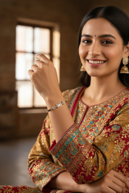 Royal Spark Mangalsutra Bracelet