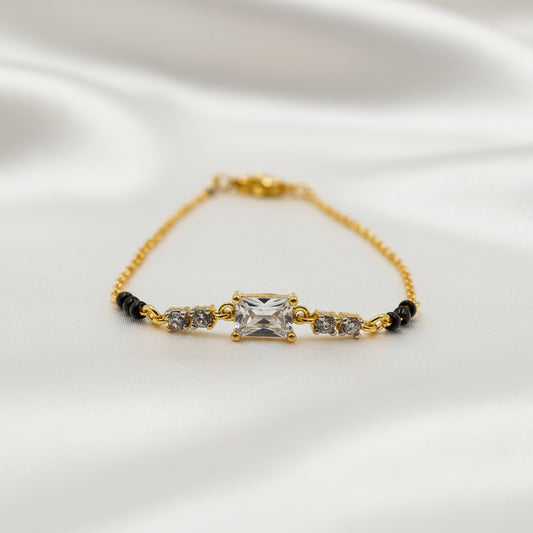 Crystal Charm Mangalsutra Bracelet
