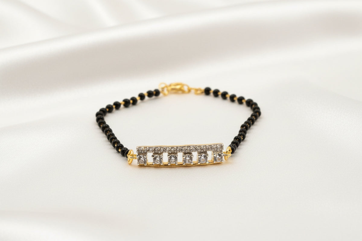 Midnight Glow Mangalsutra Bracelet