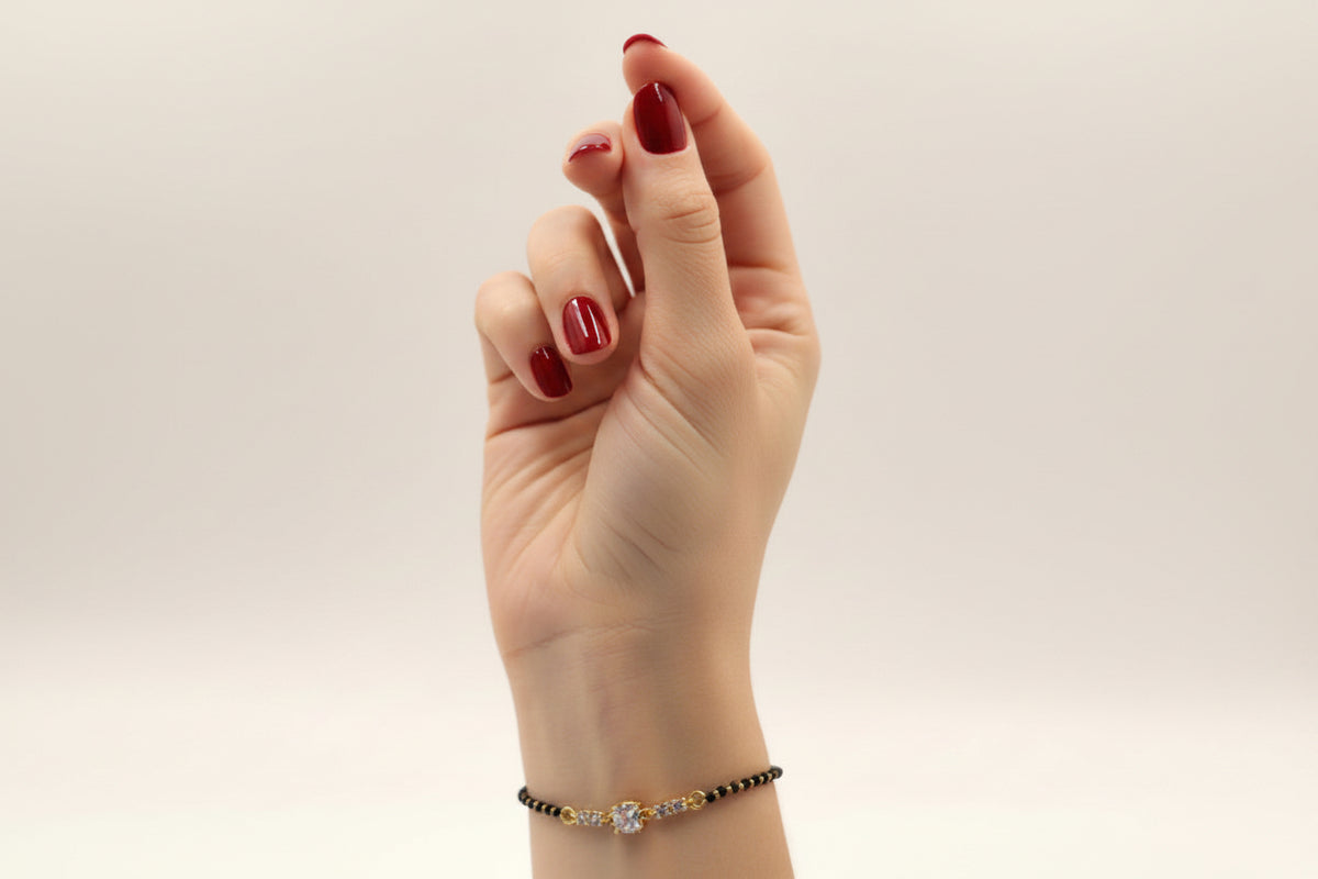Noir Zirconia Mangalsutra Bracelet