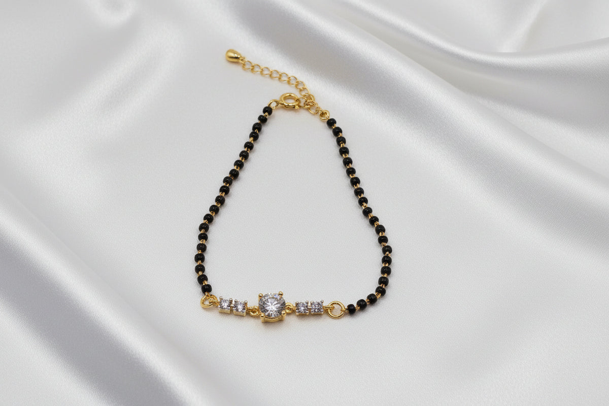 Noir Zirconia Mangalsutra Bracelet