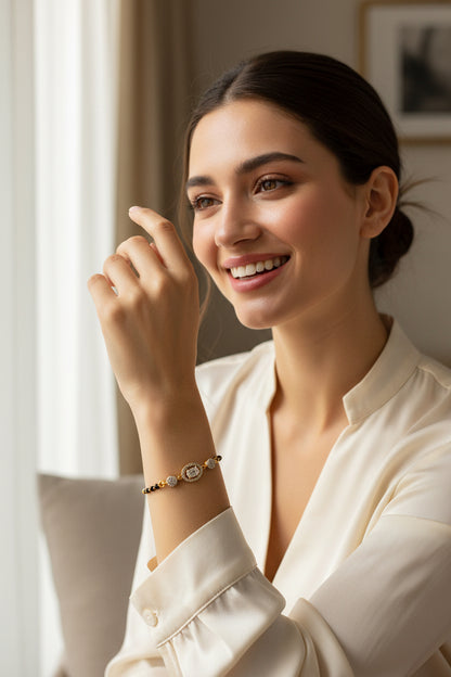 Royal Oval Mangalsutra Bracelet