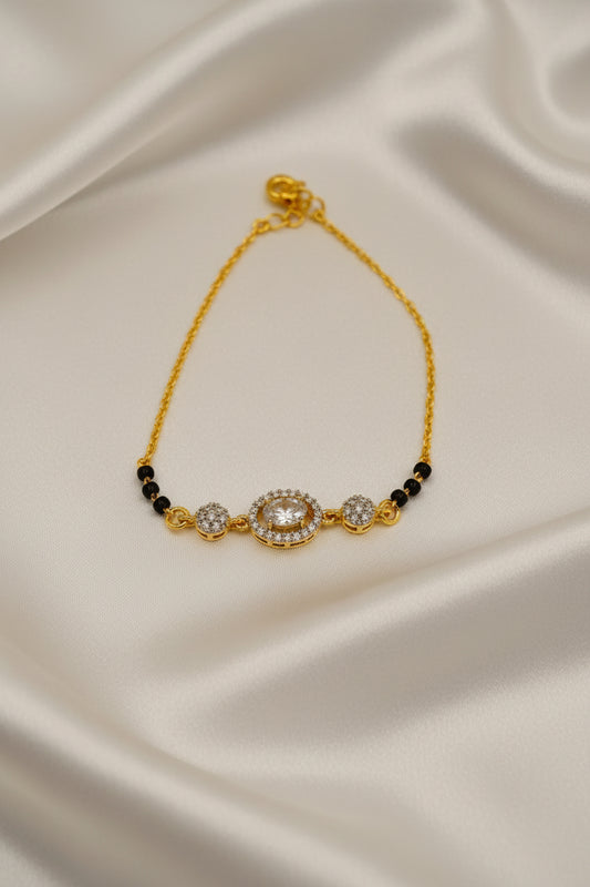 Royal Oval Mangalsutra Bracelet