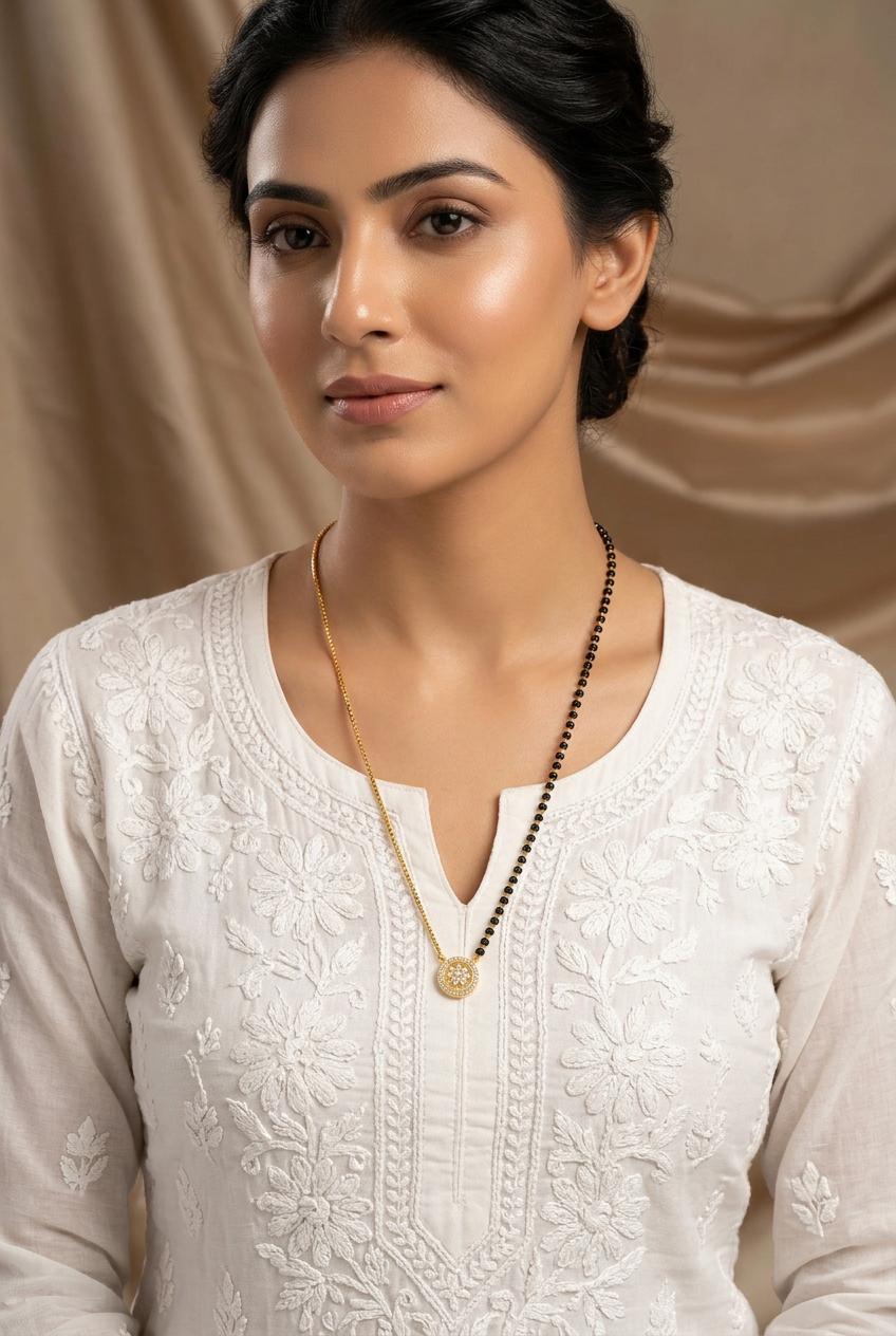 Floral Charm Mangalsutra