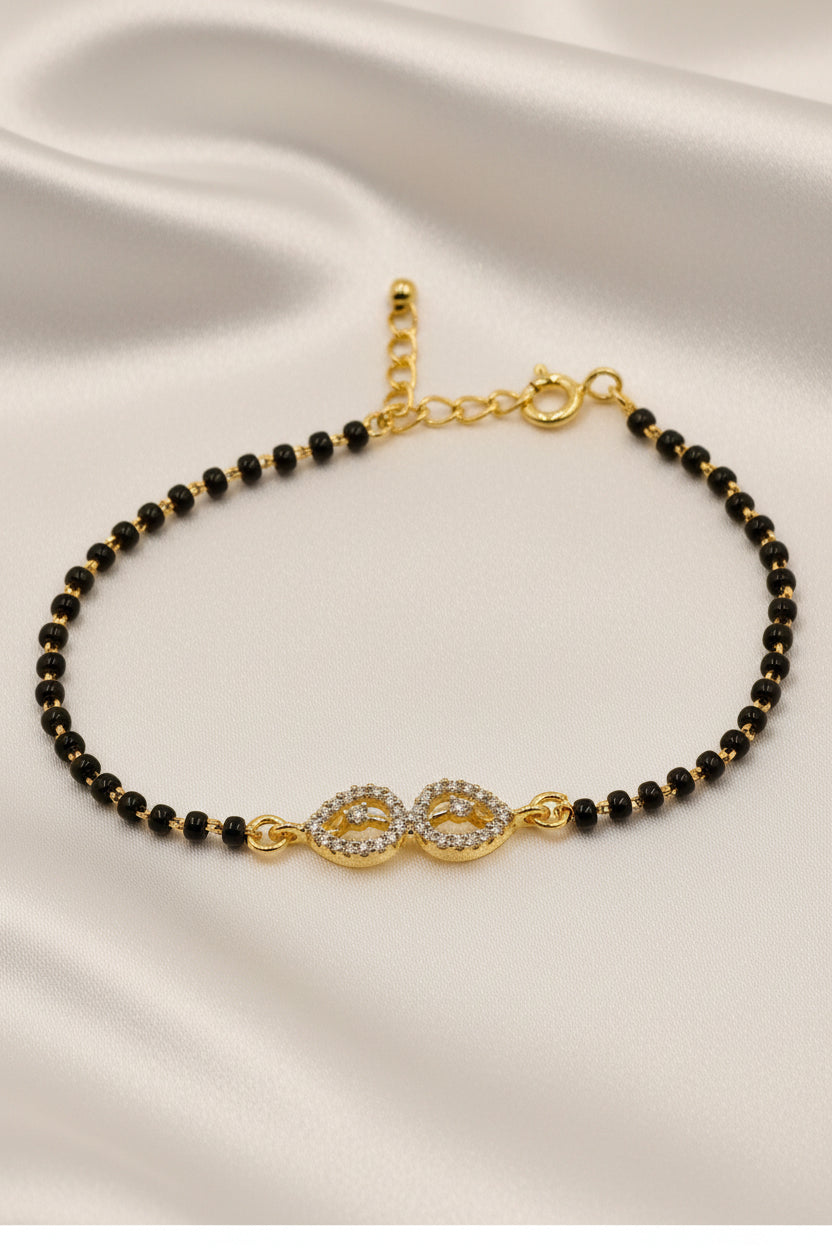Black Charm Mangalsutra Bracelet