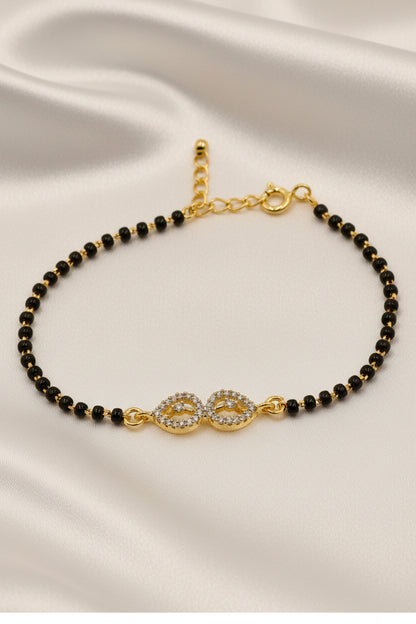 Black Charm Mangalsutra Bracelet