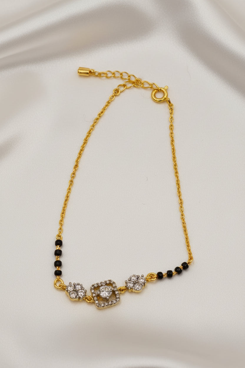 Floral Mangalsutra Bracelet