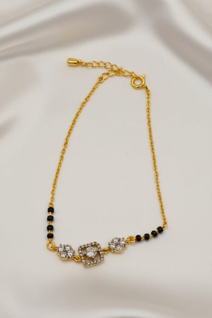Floral Mangalsutra Bracelet