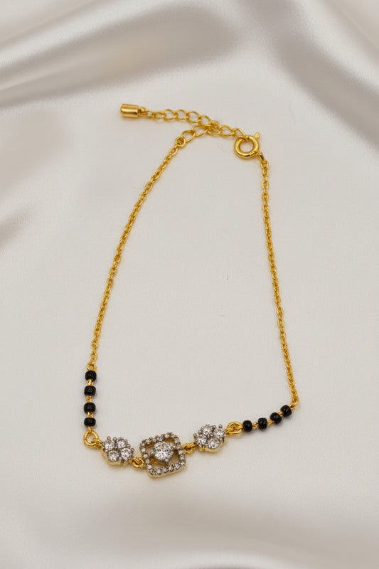 Floral Mangalsutra Bracelet