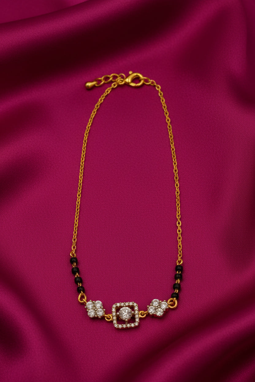 Floral Mangalsutra Bracelet