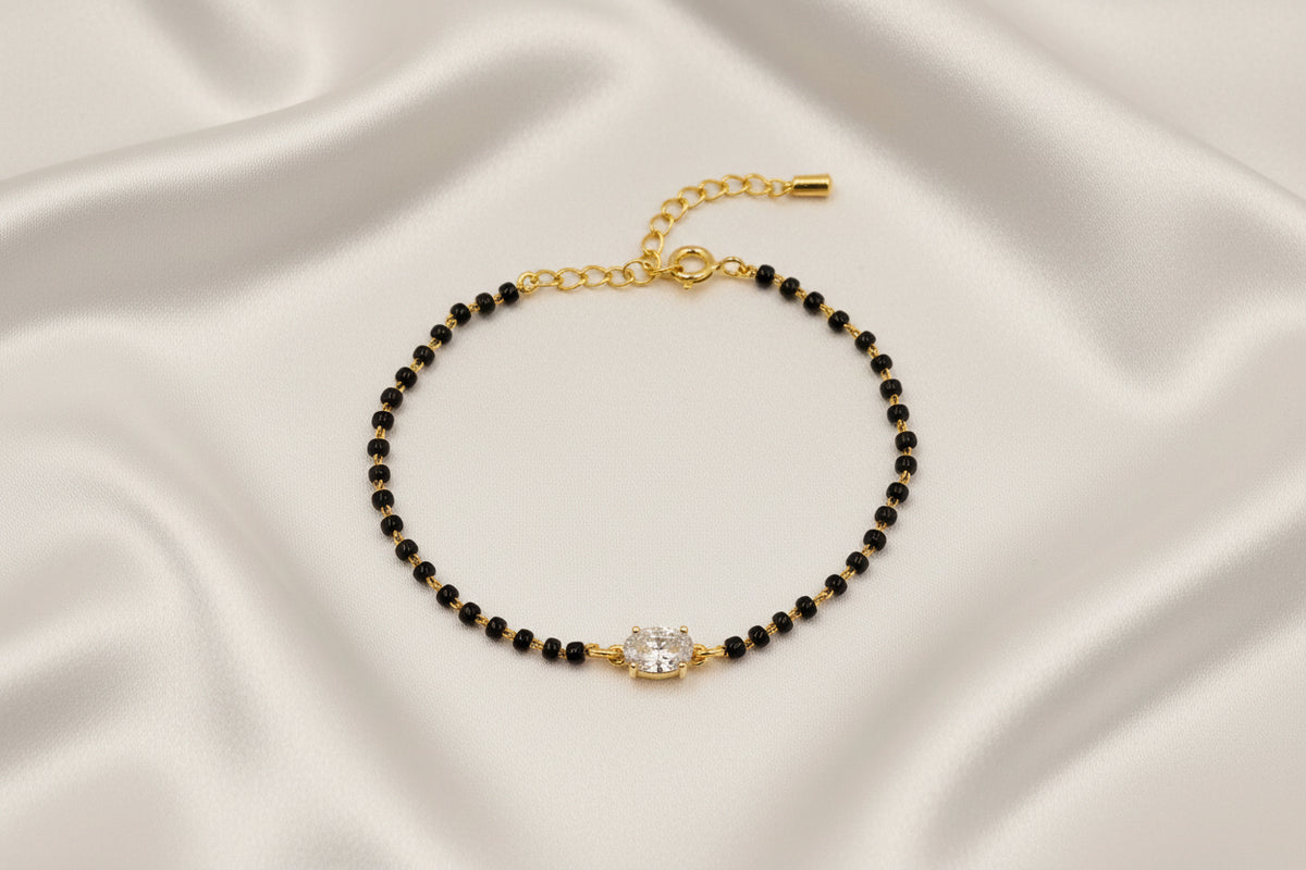 Slim Noir Mangalsutra Bracelet