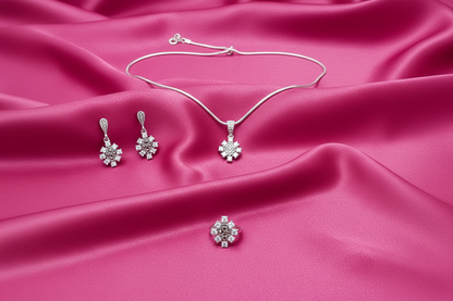 Kashvi Bloom Silver Set