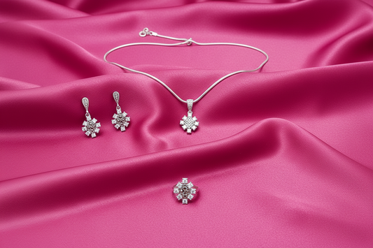 Kashvi Bloom Silver Set