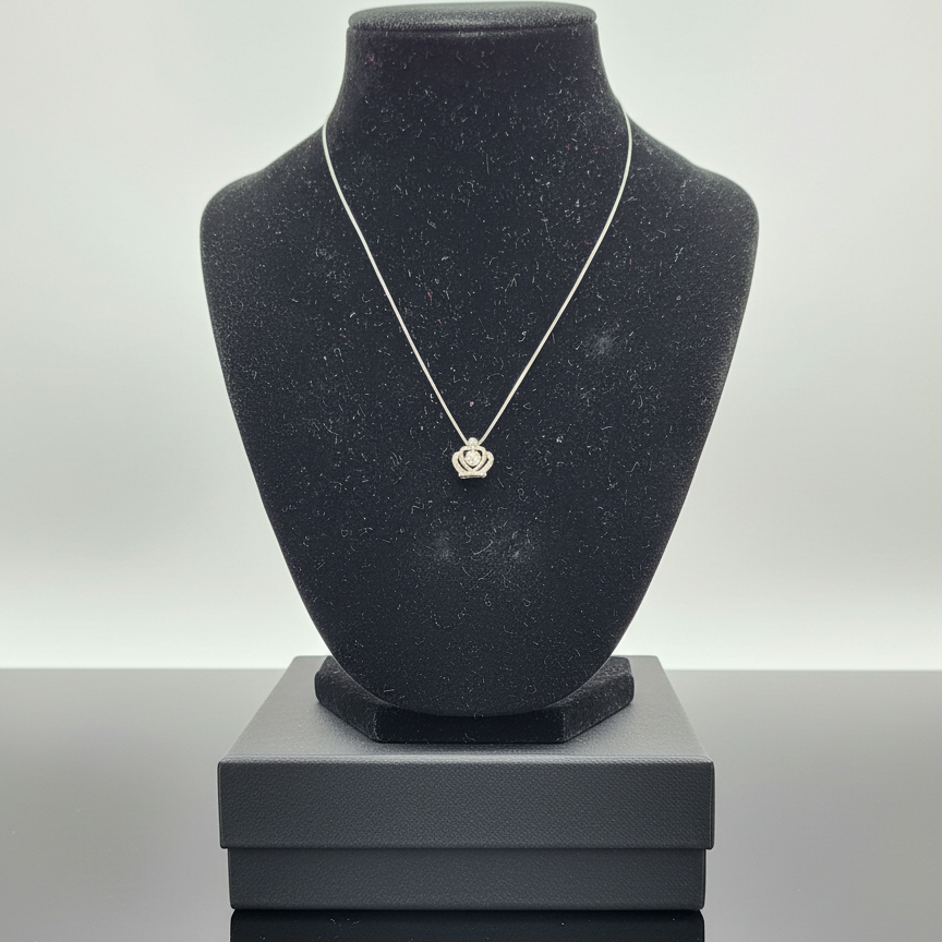 Royal Heart Crown Pendant