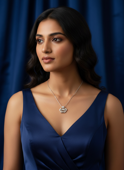 Royal Heart Crown Pendant