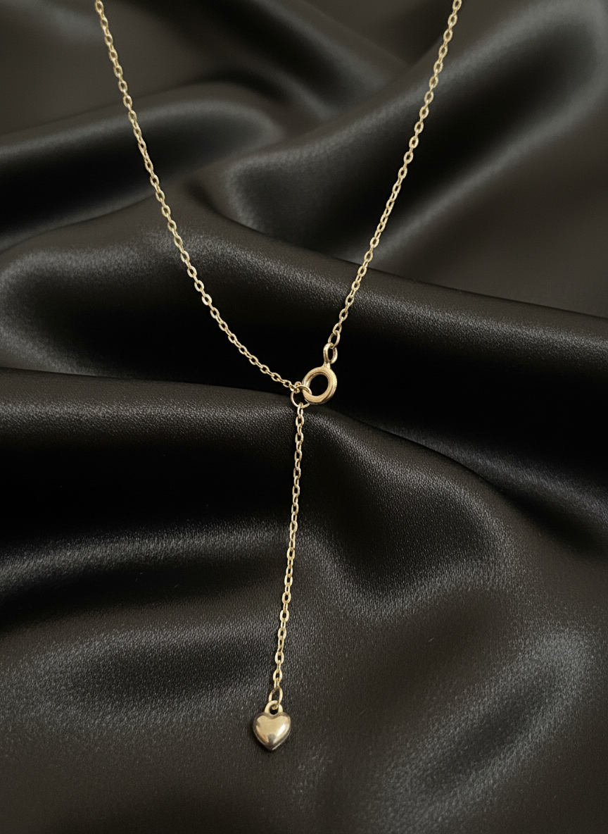 Ornate Heart Glow Silver Pendant