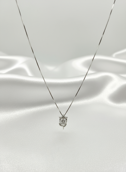 Blooming Grace Silver Pendant