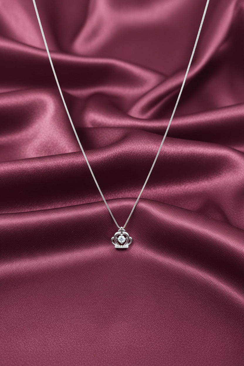 Faithful Crown Silver Pendant