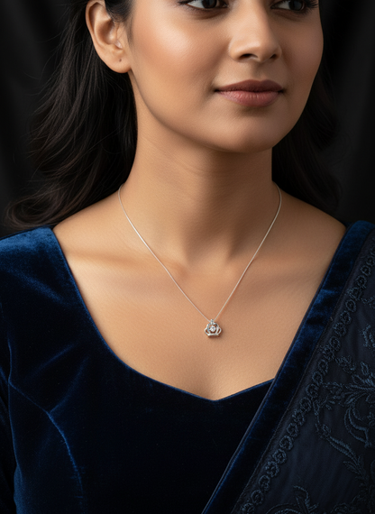Faithful Crown Silver Pendant